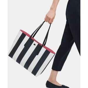 Kate Spade Molly Large Stripe Tote Bag w/ Removeable Pouch